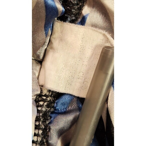 Matix Asher Mens sz L Black Quilted Fleece Hoodie Full Zip Jacket Vintage - Picture 10 of 11